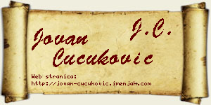 Jovan Čučuković vizit kartica